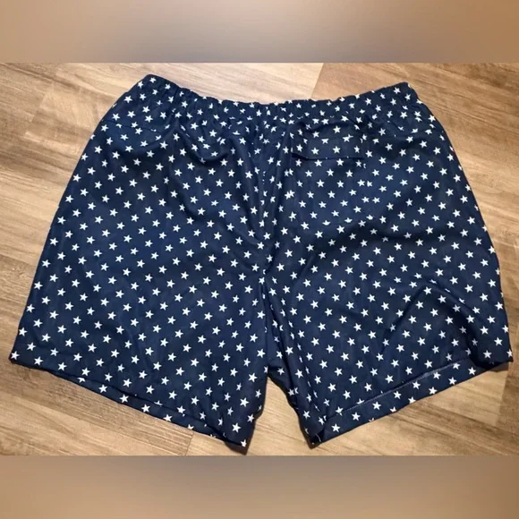 Navy Star Print Shorts - Picture 4 of 4
